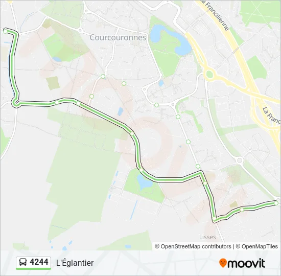 4244 Bus Line Map