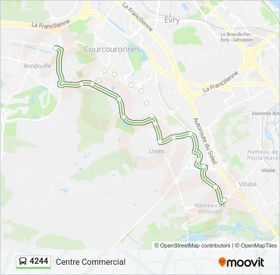 4244 Bus Line Map