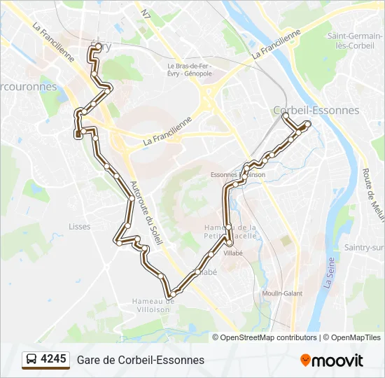 4245 Bus Line Map