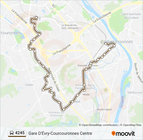 4245 Bus Line Map