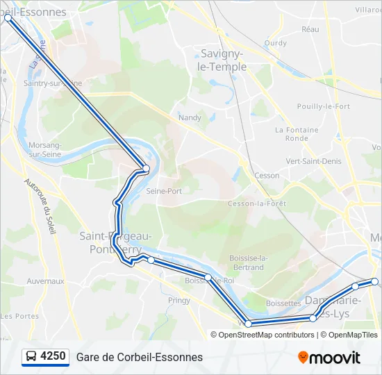 4250 Bus Line Map