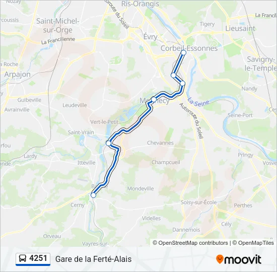 4251 Bus Line Map