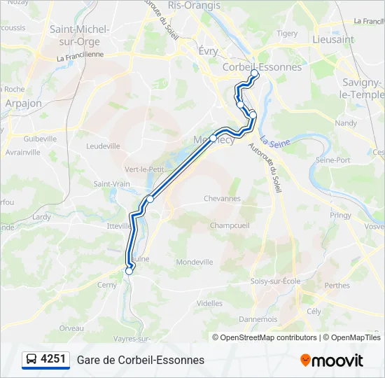 4251 Bus Line Map