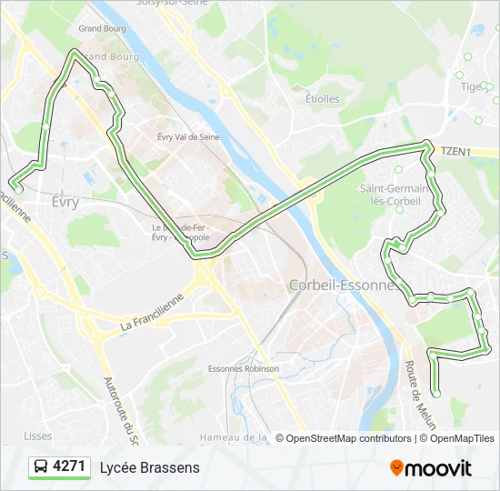 4271 Bus Line Map