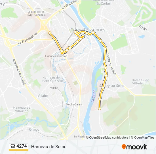 4274 Bus Line Map