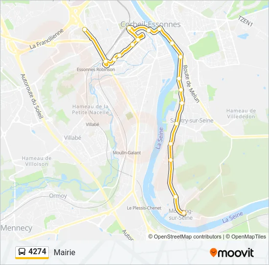 4274 Bus Line Map