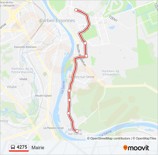 4275 Bus Line Map