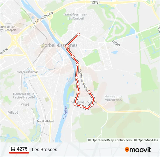 4275 Bus Line Map