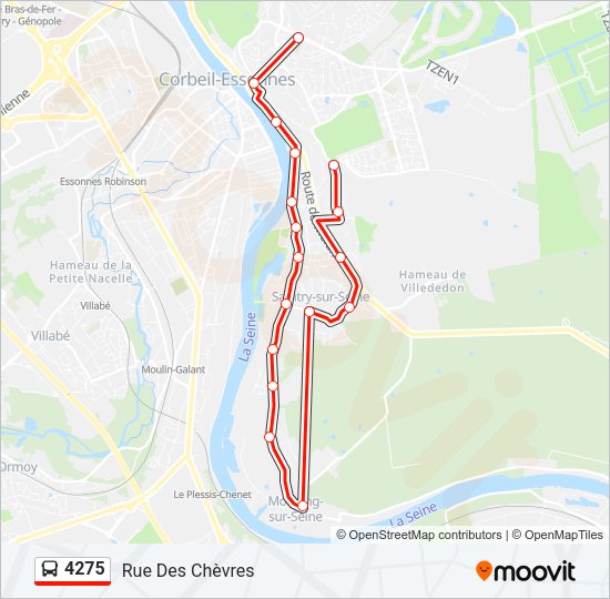 4275 Bus Line Map