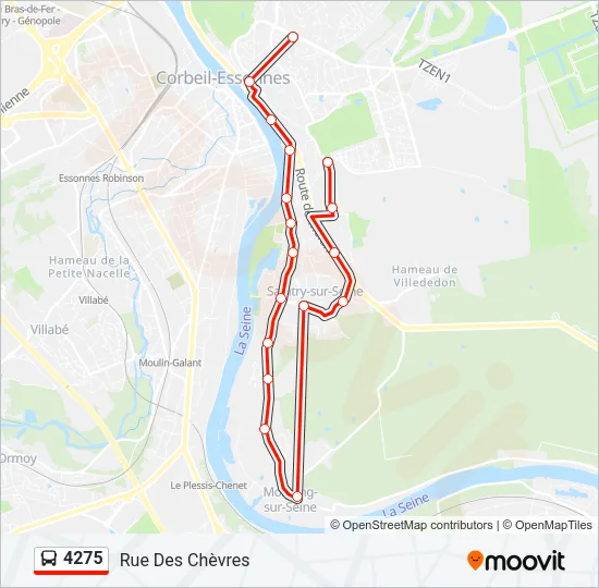 4275 Bus Line Map