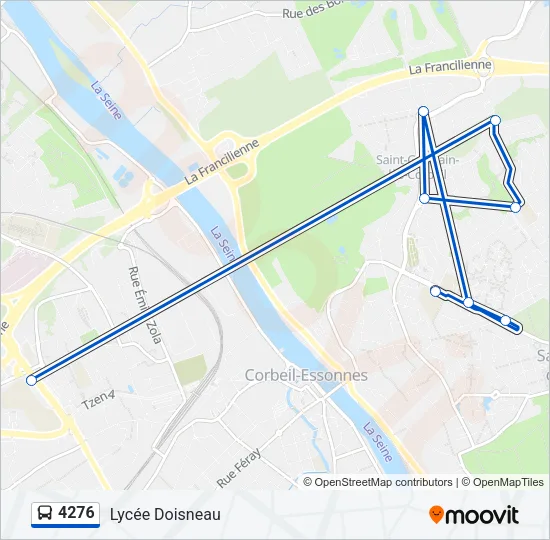 4276 Bus Line Map
