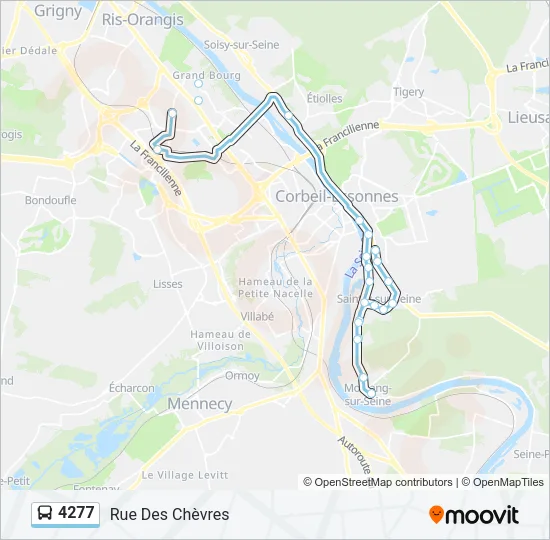 4277 Bus Line Map