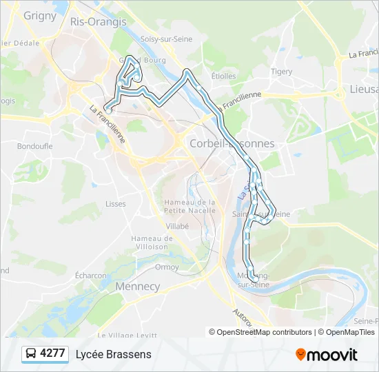 4277 Bus Line Map
