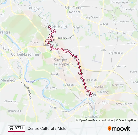 3771 Bus Line Map