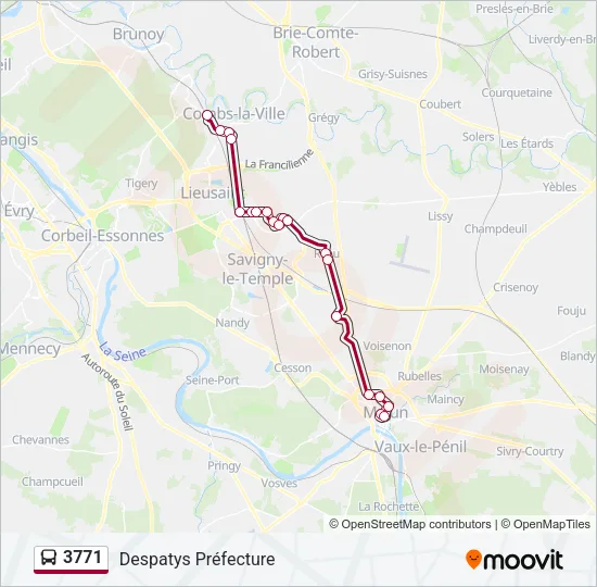 3771 Bus Line Map