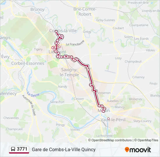 3771 Bus Line Map