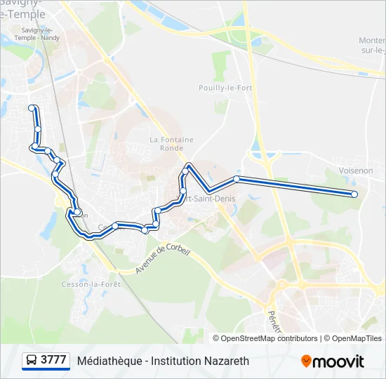 3777 Bus Line Map