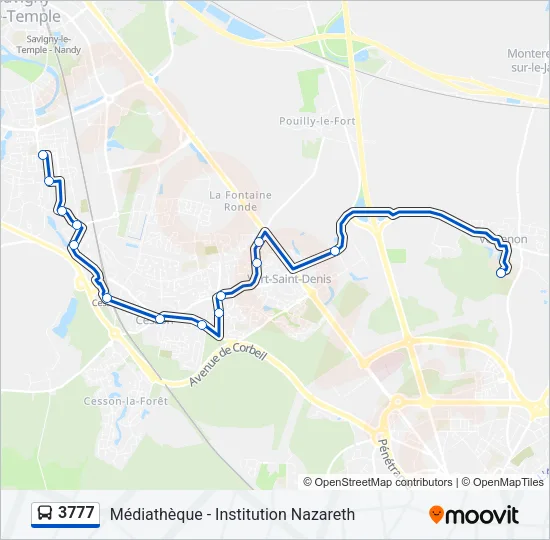3777 Bus Line Map