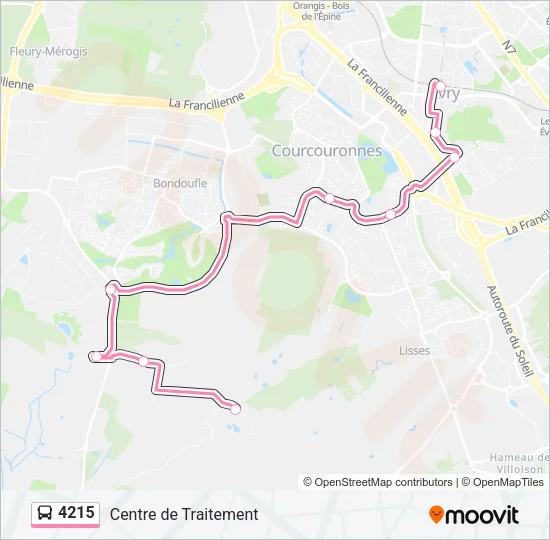 4215 Bus Line Map