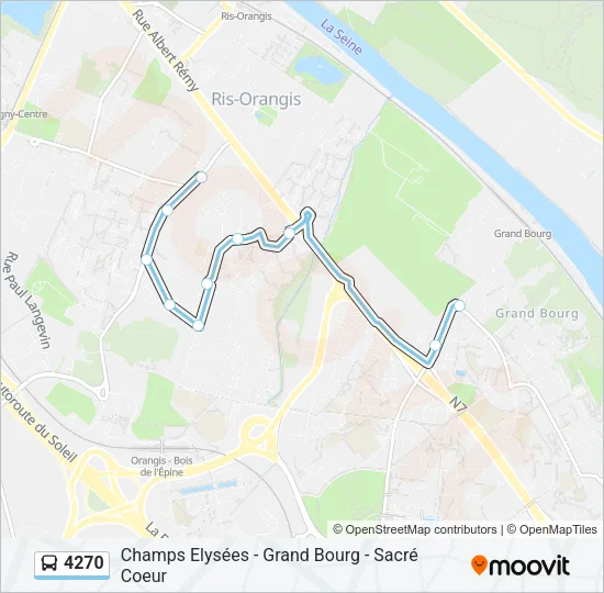 4270 Bus Line Map