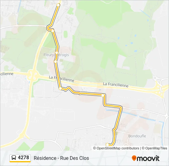 4278 Bus Line Map