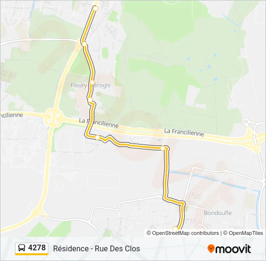 4278 Bus Line Map