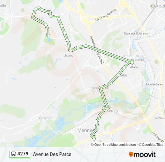 4279 Bus Line Map