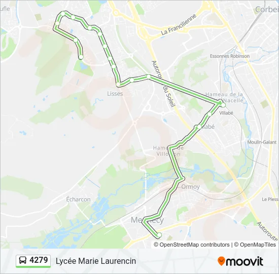 4279 Bus Line Map