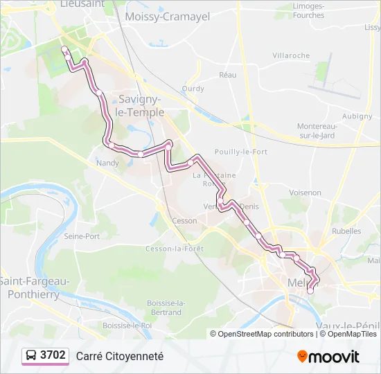3702 Bus Line Map