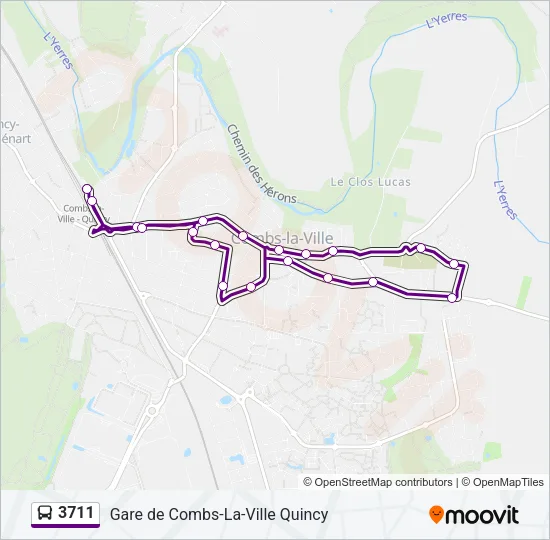 3711 Bus Line Map