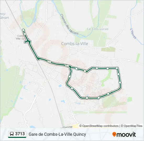 3713 Bus Line Map