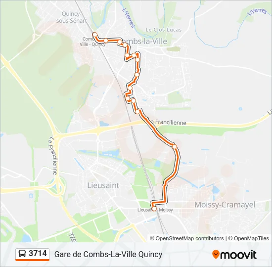 3714 Bus Line Map