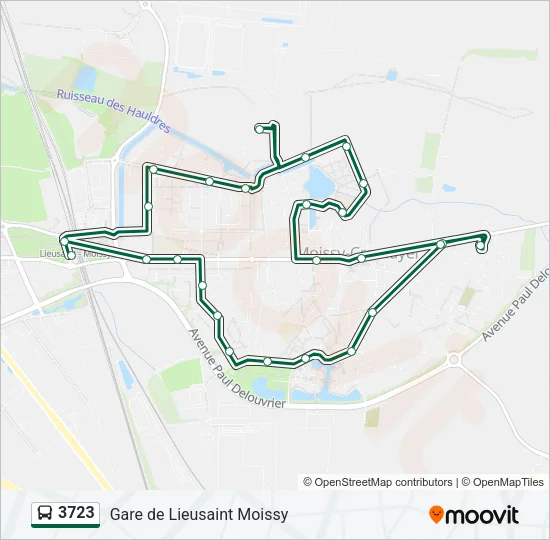3723 Bus Line Map