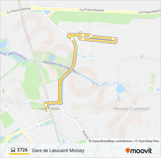 3726 Bus Line Map