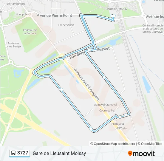 3727 Bus Line Map