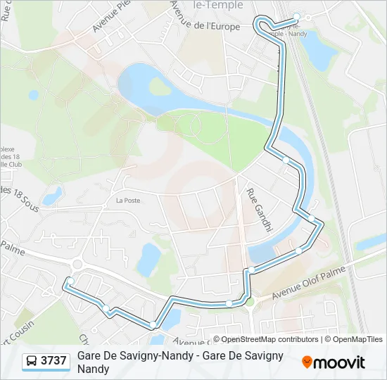 3737 Bus Line Map