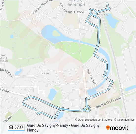3737 Bus Line Map