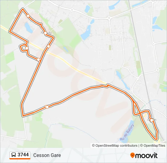 3744 Bus Line Map