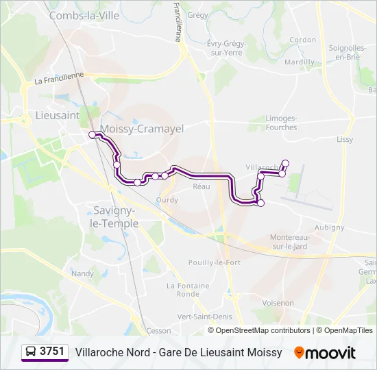 3751 Bus Line Map