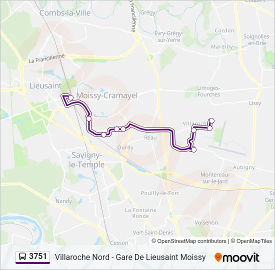 3751 Bus Line Map