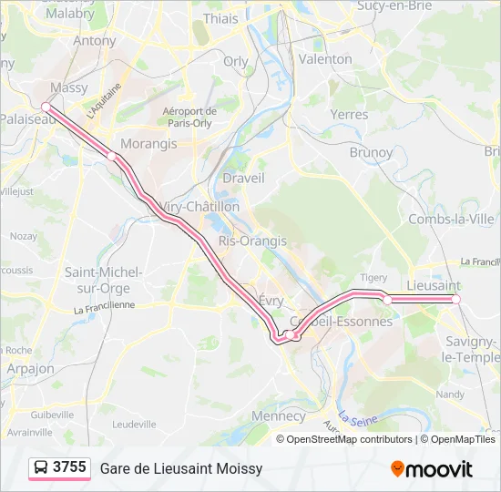 3755 Bus Line Map