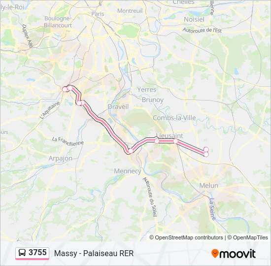3755 Bus Line Map