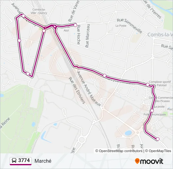 3774 Bus Line Map