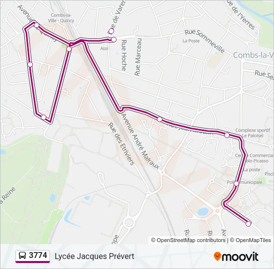 3774 Bus Line Map