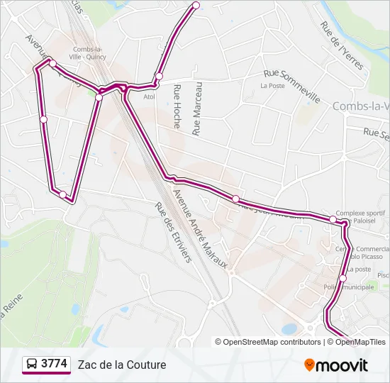 3774 Bus Line Map