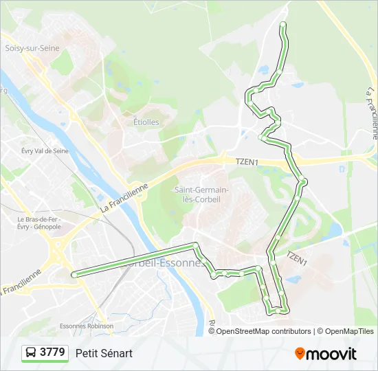 3779 Bus Line Map