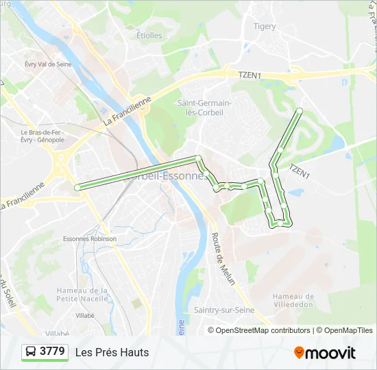 3779 Bus Line Map