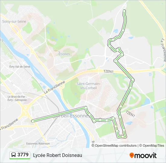 3779 Bus Line Map