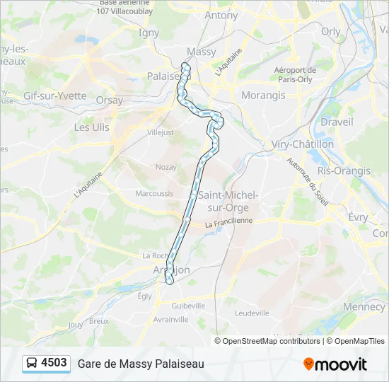 4503 Bus Line Map