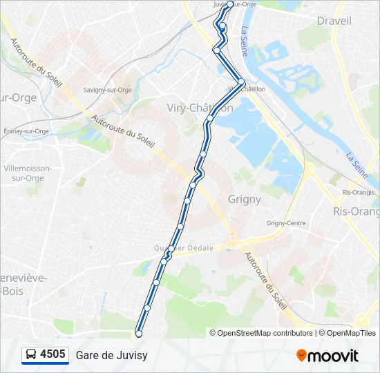 4505 Bus Line Map